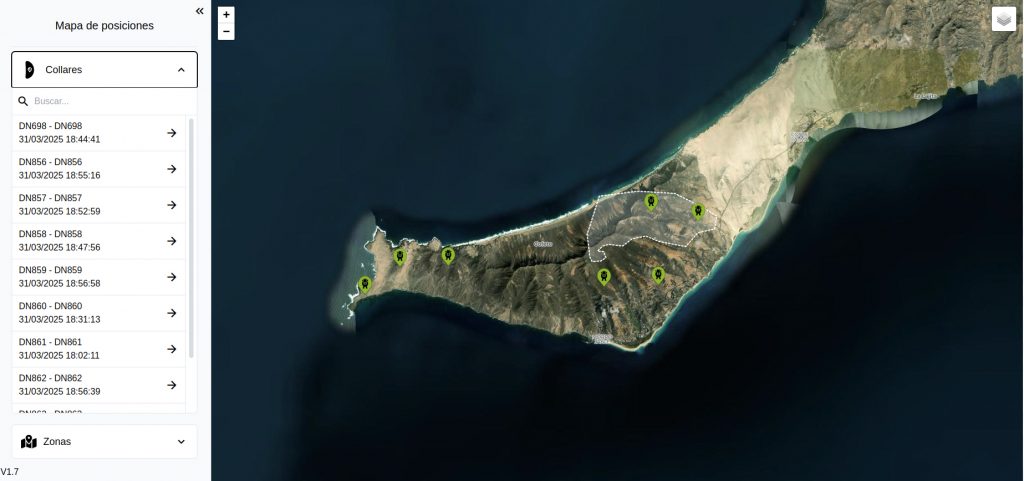 Interfaz del Cabildo de Fuerteventura