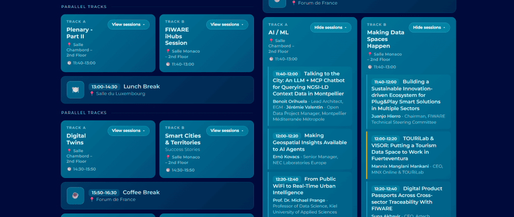 On 10 September 2026, from 12:00 to 12:20, Mannix Manglani will take the stage during Making Data Spaces Happen to present "TOURiLab & VISOR: Putting a Tourism Data Space to work in Fuerteventura".