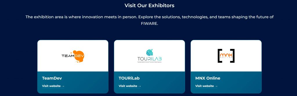 Incorporación de MNX Online y TOURiLab como expositores en la web del evento.